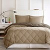 Lycvki 3M Scotchgard Diamond Quilting Reversible Down Alternative Comforter Set - 3 of 4