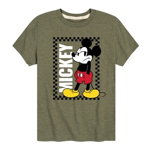 Boys' - Disney - Mickey Checker Frame Short Sleeve Graphic T-Shirt - 1 of 4