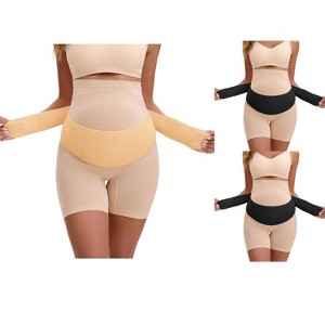 INSPIRE CHIC 3 Packs Women's Maternity Belly Bands-Soft and Breathable Support Band, Adjustable Belt - 1 of 4