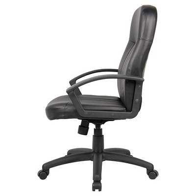 Black Leather High Back Ergonomic Executive Swivel Chair