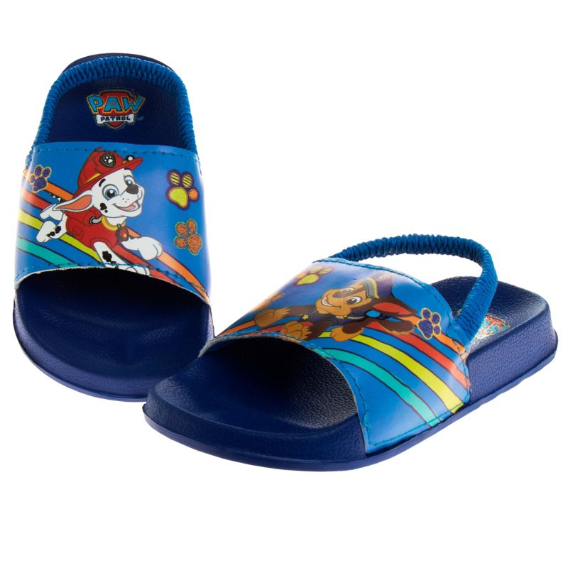 Nickelodeon Paw Patrol Kids Boys Girls Flip Flop Summer Beach Slide Sandals with back strap (Sizes 5-12 Toddler/Little Kid), 3 of 8