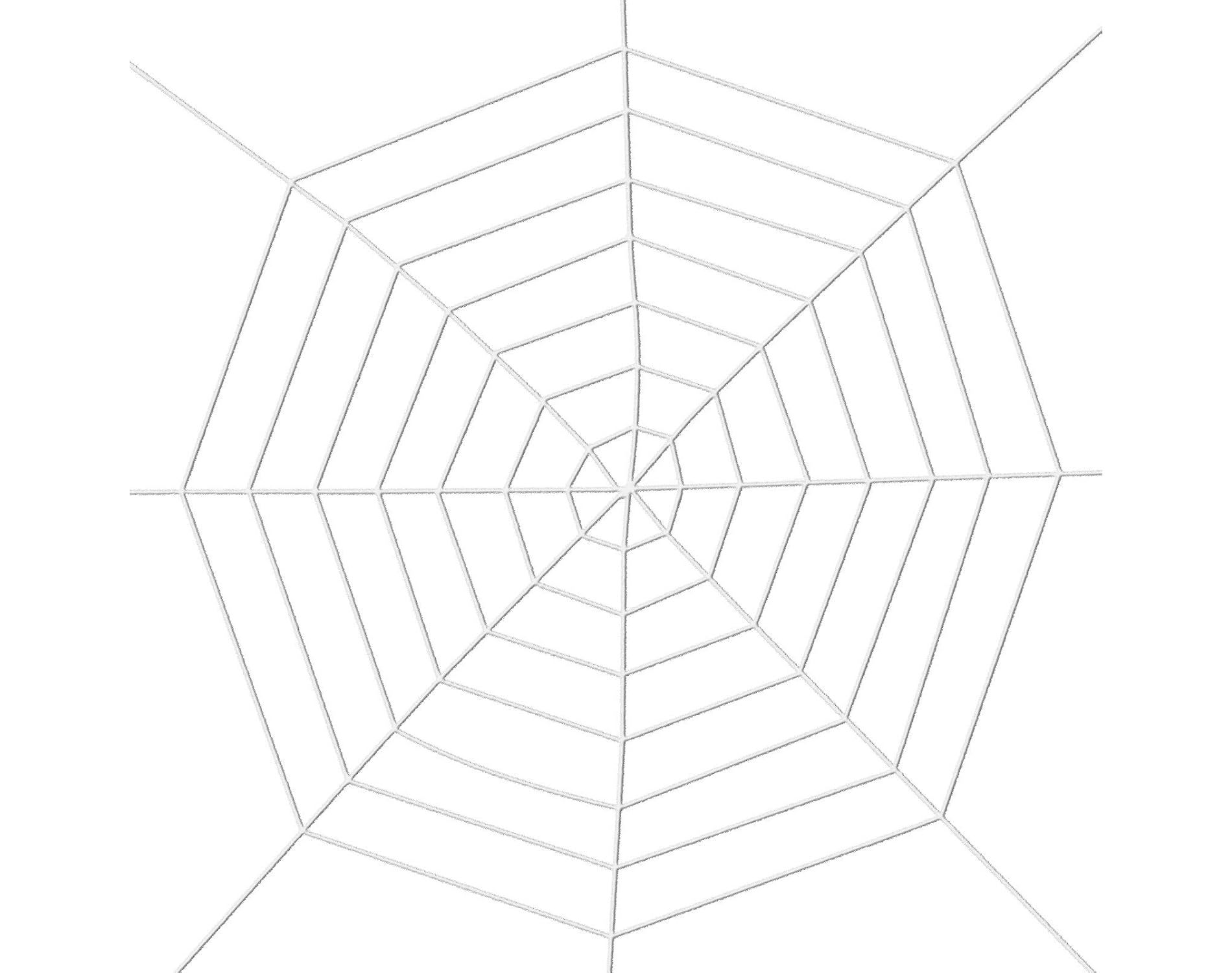 Spider Webs Halloween Decorations Outdoor, 10.5ft 7 Coils White Fake Spider Web, Wall Decor for Halloween Party