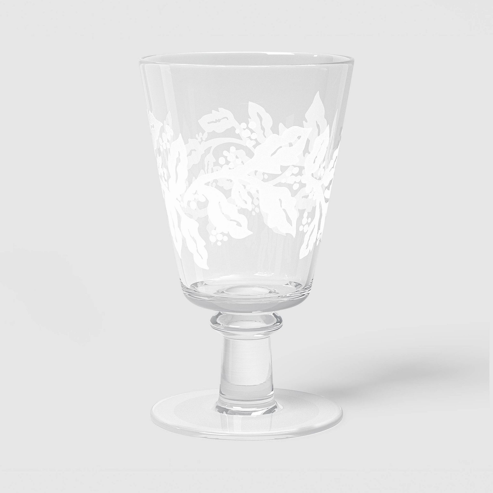 11.1 fl oz Holly Berry Wine Glass - Threshold™