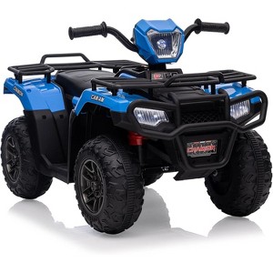 12V Kids Ride on ATV, Battery-Operated Car for Toddlers, High/Low Variable Speed Ride on Electric Vehicle with LED Light, Music, USB - 1 of 4