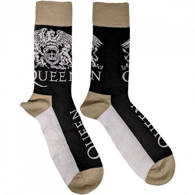 Mens Queen Crest & Logo Ankle Socks