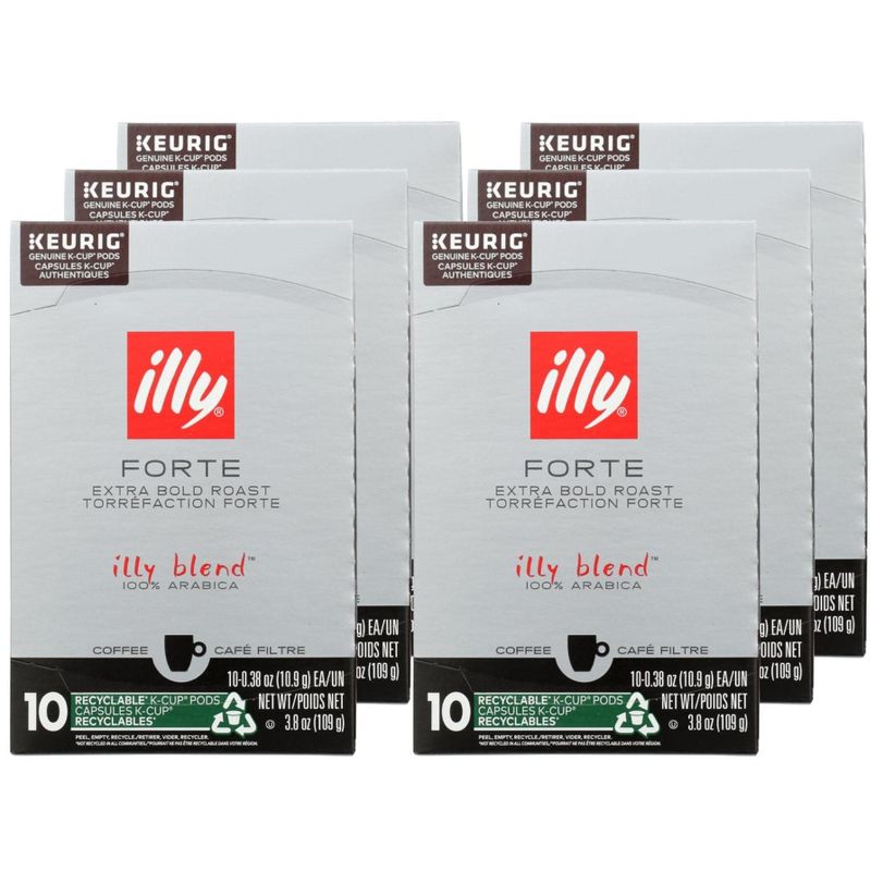 Illy Forte Extra Bold Roast K-Cup Pods - Case of 6/10 ct, 1 of 7