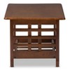 Larissa Modern Classic Mission Style Living Room Occasional Coffee Table - Cherry Brown - Baxton Studio - 3 of 4
