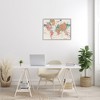 Stupell Industries Detailed Boho World Map Framed Giclee Art, Gray, 30" x 24" - 3 of 4