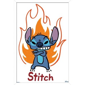 Trends International Disney Lilo & Stitch (2002) - Fire & Attitude Framed Wall Poster Prints - 1 of 4