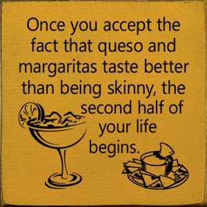 Slickblue Funny Queso & Margarita Wood Sign – Rustic Wall Decor for Kitchen or Bar – 7x7 Inches, Color Options - 1 of 3