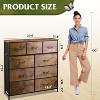 GALAXHERO Dresser 9-Drawer Fabric Storage Tower Chest for Bedroom, Hallway, Closet with Fabric Bins, Steel Frame, Wood Top, Easy Pull Handle - 2 of 4