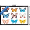 Trends International Watercolor Butterflies Framed Wall Poster Prints - 3 of 4