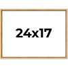 PosterPalooza | Classic Modern Gold Picture Frame - UV Acrylic, Backing Board, Hanging Hardware Included - 2 of 4