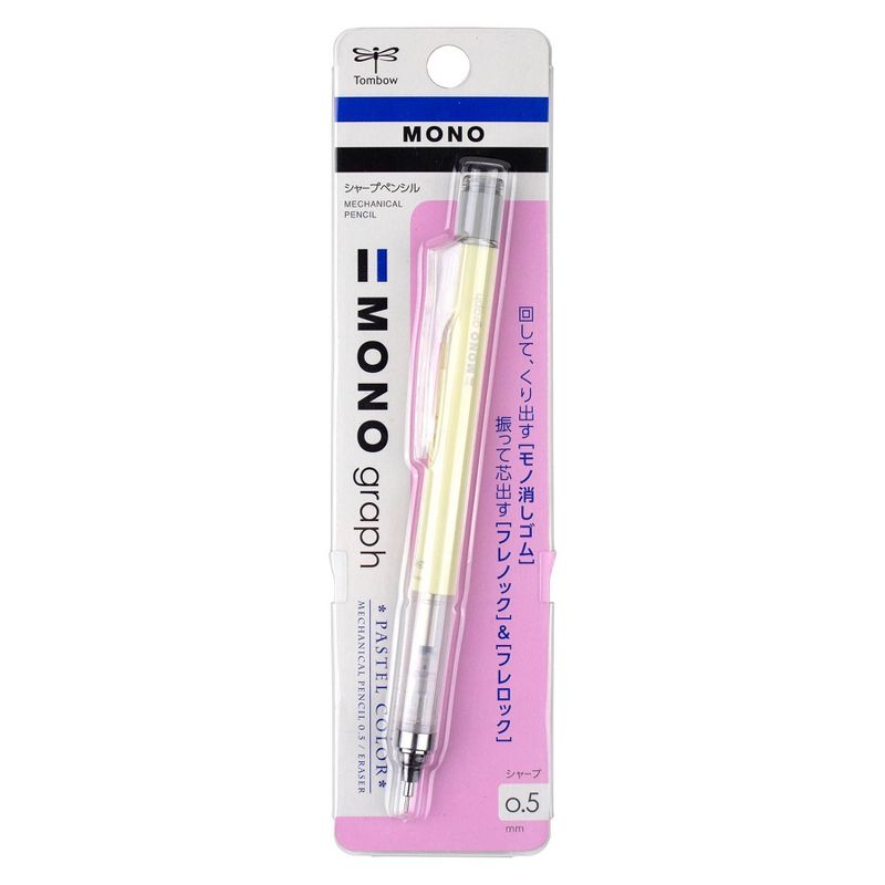0.5mm MONO Graph Mechanical Pencil Pastel Cream Yellow - Tombow, 2 of 4