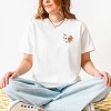 Simply Sage Market Tis The Season Milk And Cookies Front And Back Garment Dyed Tee - 2 of 4