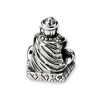 Black Bow Jewelry Sterling Silver Buddha Bead Charm - 2 of 4