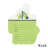 Big Dot of Happiness Prickly Cactus Party - Shaped Fill-in Invitations - Fiesta Party Invitation Cards with Envelopes - Set of 12 - 3 of 4