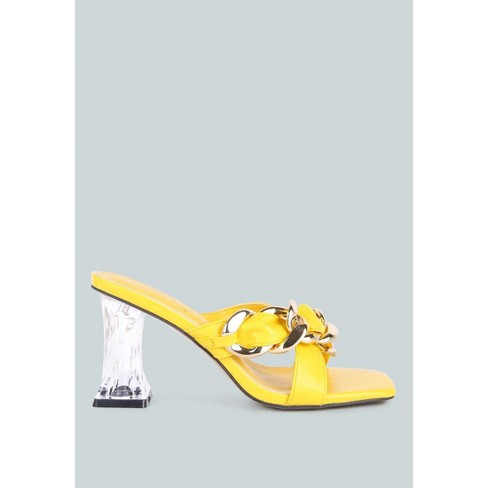 Link Chain Embellished Sandals