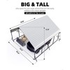 Metal Carport, Reinforced Frame and Steel Roof for All-Weather Use, Permanent Shelter for Bass Boats, Full-Sized Pickup Trucks, and Tractors - 3 of 4
