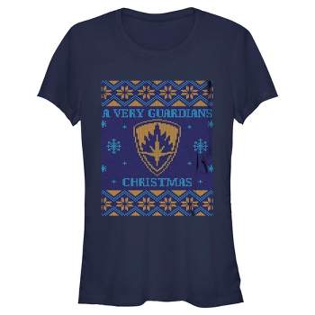 Juniors Womens Guardians of the Galaxy Holiday Special Ugly Christmas Sweater T-Shirt