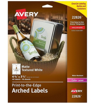 Avery Print-to-the-Edge Laser Specialty Labels 22826