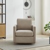 Okak 360 Degree Modern Accent Chair, 30.7"W Square Upholstered Swivel Accent Chair and Comfy Accent Single Sofa Chair, Lounge Armchair - 2 of 4