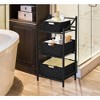 Sorbus 3 Piece Stackable Woven Basket Organizer Set with Built-In Carry Handles - Stylish Storage for any room in the household - 4 of 4