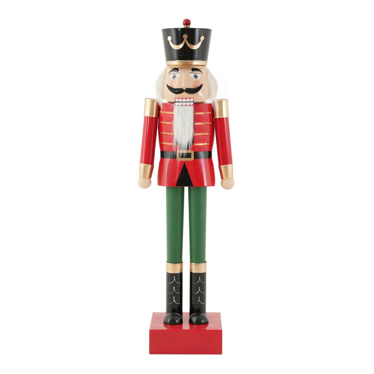 Christopher Knight Home Aimo Modern 63"H Oversized Patio Iron Nutcracker Soldier Statue - thumbnail 2