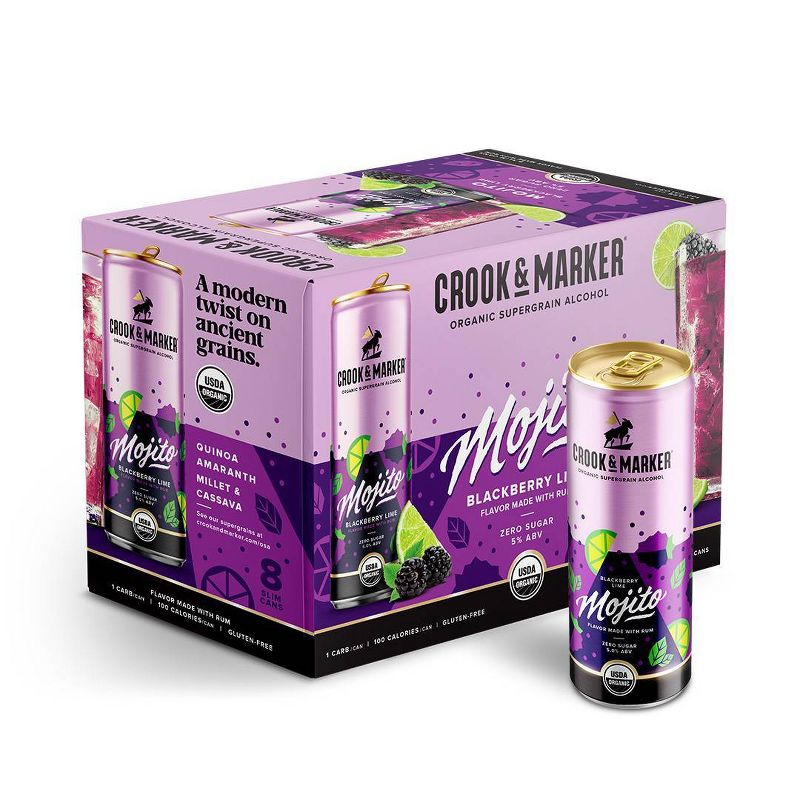 Crook &#38; Marker Blackberry Lime Mojito - 8pk/11.5 fl oz Cans, 1 of 10