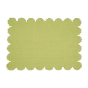 Saro Lifestyle Scalloped Hem Placemat (Set of 4) - 1 of 4