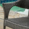 Sapphtopaz Patio Dining Chairs Wicker Patio Chairs with Back for Patio, Outside, Living Room - 2 of 4