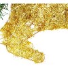 GAOMON Gold Santa Sleigh & Reindeer Set, Outdoor Lighted Christmas Decor with Adjustable Antlers and Warm Lights - 3 of 4