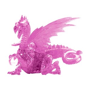 Bepuzzled Pink Dragon 3D Crystal Puzzle - 57pc - 1 of 4