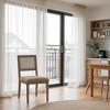 Starlight Canyon Home,Set of 2 Brown Dining Chairs with Cane Back and Upholstered Seat - 4 of 4