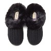 Dearfoams Women's Hannah Festive Knit Clog House Shoe Slipper - 4 of 4