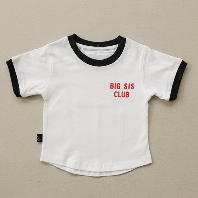 Kids Big Sis Club Short Sleeve Tee - Olive + Scout