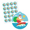 Big Dot of Happiness Tropical Christmas - Beach Santa Holiday Party To and From Favor Gift Tags (Set of 20) - 3 of 4