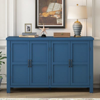 Storage Cabinets, 4-Door Storage Sideboard With Adjustable Shelves, Accent Sideboard Buffet Storage Cabinet, Storage Buffet Furniture For Home