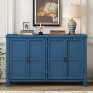Storage Cabinets, 4-Door Storage Sideboard With Adjustable Shelves, Accent Sideboard Buffet Storage Cabinet, Storage Buffet Furniture For Home - 1 of 4