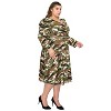 L I V D Women's Camo Statement Shoulder Skater Dress - 2 of 3
