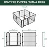 FXW Homeplus Indoor Dog Playpen - Stress-Free and Safe Play,Panels for Puppy and Small Dogs, Black│Patented - 2 of 4
