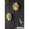 S/2 Gold Rose Hanging Wall Accents - 3 of 4
