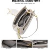Shoulder Handbag for Women, Soft Quilted Clutch Purse Fashion Crossbody Bag With Pearl Chain - 3 of 4