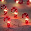 Northlight 20-Count LED Candy Cane Christmas Fairy Lights, 6.5 ft Silver Wire - 2 of 4