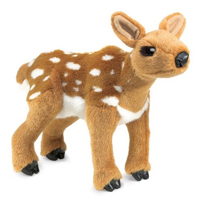 Folkmanis Fawn Hand Puppet with Movable Head and Front Paws