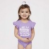 The Juniper Shop No Bunny Loves Me Like Grandma Baby Flutter Sleeve Bodysuit - 2 of 2