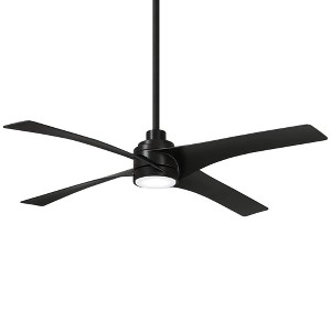 56" Minka Aire Modern Indoor Ceiling Fan with LED Light Remote Control Kocoa for Living Room Kitchen Bedroom Family Dining House - 1 of 4