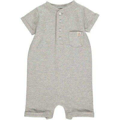 Gender Neutral Boy's Camborne Henley Romper - ME & HENRY