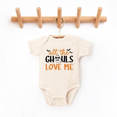The Juniper Shop All The Ghouls Love Me Bats Baby Bodysuit