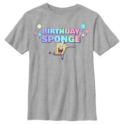 Boy's SpongeBob SquarePants Birthday Sponge T-Shirt